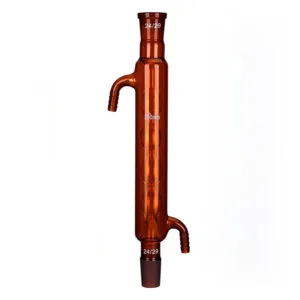 Allihn Condenser with Joint, Brown Glass, 200 mm to 500 mm Length