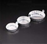 Aluminium Weighing Dishes with Handle, 100 Pcs/Pack