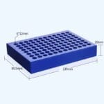 Aluminum cooling rack for 0.2 ml to 50 ml vials