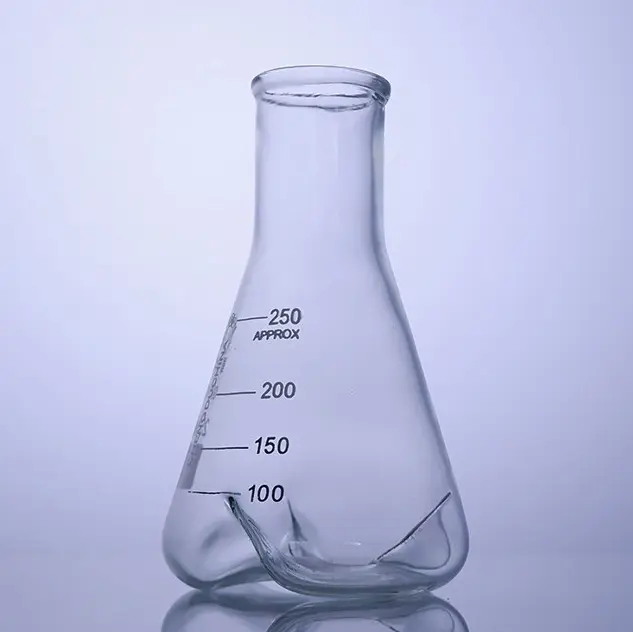 Baffled Culture Erlenmeyer Flask, Narrow Neck, 50-5000ml-250ml Culture erlenmeyer flask with 3 baffles, Narrow Neck, capacity 50 to 5.000 ml
