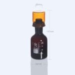 BOD Bottle with cover, Brown Glass, 125 ml to 1.000 ml