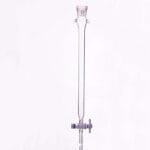 Chromatography column with PTFE stopcock and joint, without frit