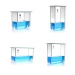 Developing chambers for TLC, twin-trough, welded, size 100 x 100 mm to 200 x 200 mm-Labxsci