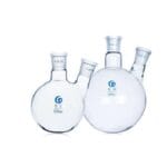 Double-Necked Round-Bottom Flask with Bevelled Side Necks, 250 ml to 5,000 ml
