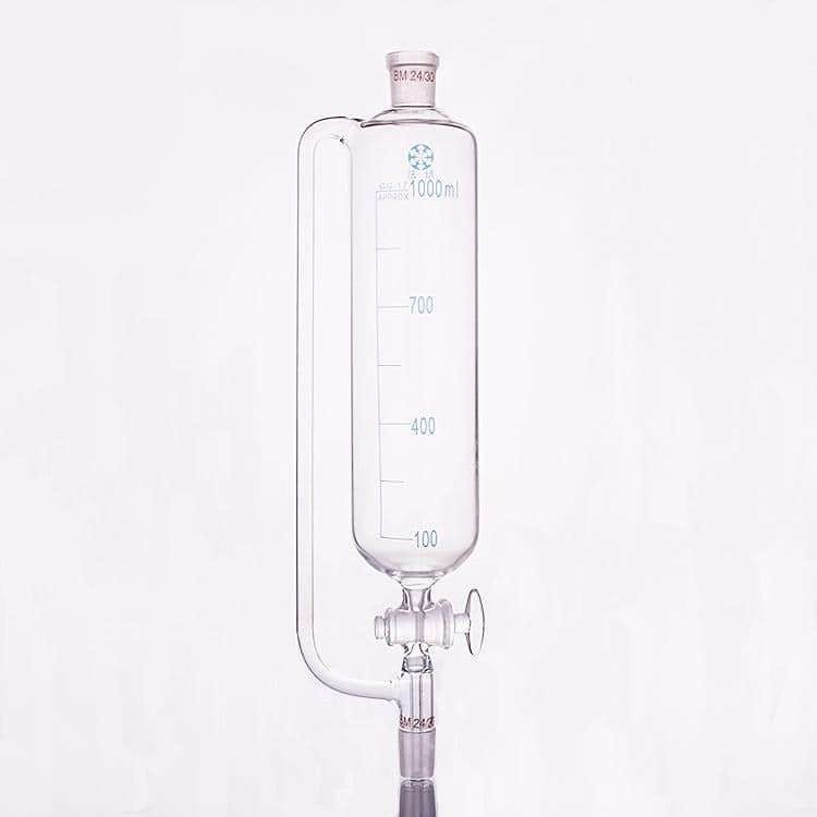 Dropping-funnel-with-pressure-compensation-and-Graduati-1-1.jpg Pressure Equalizing Dropping Funnel, 50 to 2000ml, PTFE/Glass Stopcock