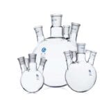 Four-necked round-bottom flask, bevelled side necks,  250 ml to 20.000 ml