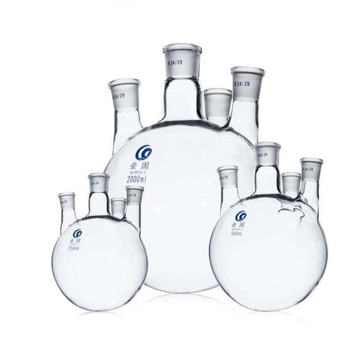 Four-necked-round-bottom-flask-bevelled-side-necks-brow-250-ml-14-23-14-23-1.jpg Four-necked round-bottom flask, parallel side necks, 250 ml to 20.000 ml