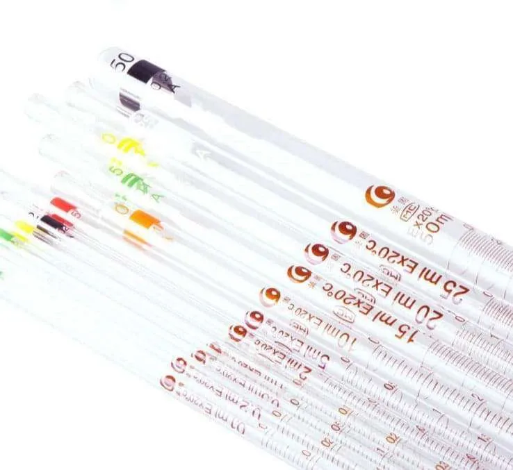 Measuring Pipettes, Capacity 0.1 to 50 ml, Upper Zero Point, Graduation 0.1 ml