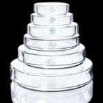 Petri Dish with Cover, Diameter 60 to 200 mm, Borosilicate Glass 3.3
