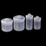 Plastic weighing box, capacity 20 to 70 ml