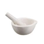 Porcelain mortar with pestle, diameter 6 to 25.5 cm