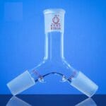 Schlenk 3-way adapter with 1 socket and 2 cone
