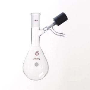 Schlenk Kjeldahl Flask with Side High Vacuum Valve, 50–1000 ml