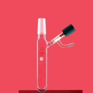 Schlenk tube with joint cone and high vacuum valve on side, capacity 25 to 250 ml
