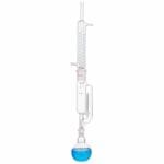Soxhlet_extractor_set_in_3_parts,_with_graham_condenser