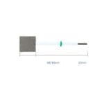 Titanium mesh counter electrodes with PTFE rod