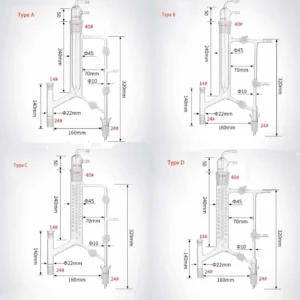 Variable Reflux Distillation Head with Cold Finger & Glass Stopcock