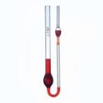 Viscometer acc. to W. Ostwald, capillary diameter 0.4 to 1.0 mm