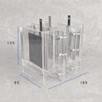 Triple-Chamber H-Cell Reactor for electrochemical testing, 600–1200ml