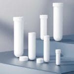 PTFE Centrifuge Tube with Screw Cap, Round Bottom, 2–100 ml