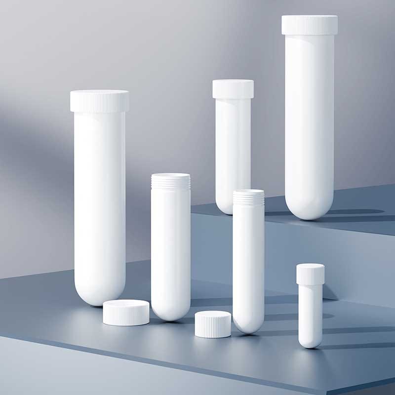 PTFE Centrifuge Tube with Screw Cap, Round Bottom, 2–100 ml PTFE Centrifuge Tube with Screw Cap, Round Bottom, 2–100 ml