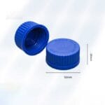 PP GL45 Screw Solid Cap with Grip Tabs, Pack of 10