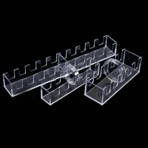 Petri Dish Rack Separator, 5 or 10 Slots, Acrylic, Fits 60–200 mm Dishes