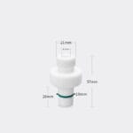 PTFE Stirrer Bearing Adapter, Standard Joint Vacuum Seal, Anti-Rotation-19-8mm