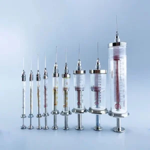Glass Micro Syringe Gas-Tight PTFE Luer Lock 25uL-100mL