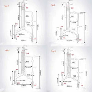 Variable Reflux Distillation Head with Cold Finger & PTFE Stopcock